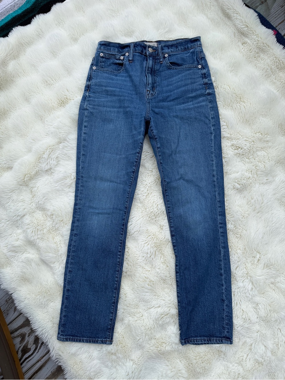 Madewell women’s jeans the high-rise slim boyjean